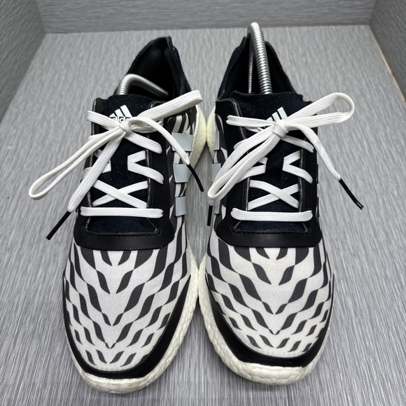 adidas Other - Adidas Ultra Boost ZG Knit Men's 11 Black White Optical‎ Illusion Running Shoes